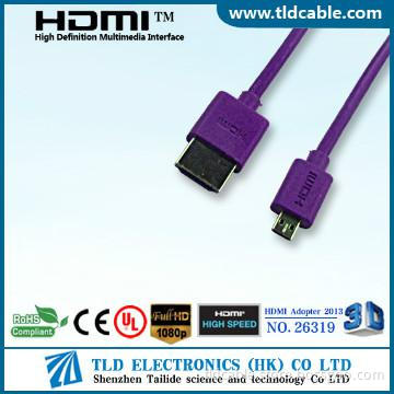 Slim HDMI Cable A to D